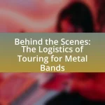Behind the Scenes: The Logistics of Touring for Metal Bands