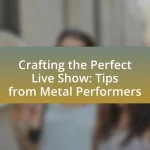 Crafting the Perfect Live Show: Tips from Metal Performers
