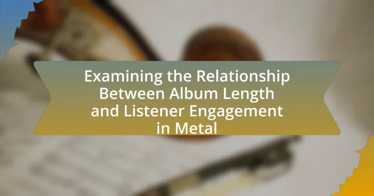 Examining the Relationship Between Album Length and Listener Engagement in Metal