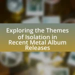 Exploring the Themes of Isolation in Recent Metal Album Releases