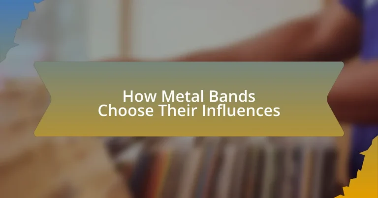 How Metal Bands Choose Their Influences