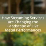 How Streaming Services are Changing the Landscape of Live Metal Performances