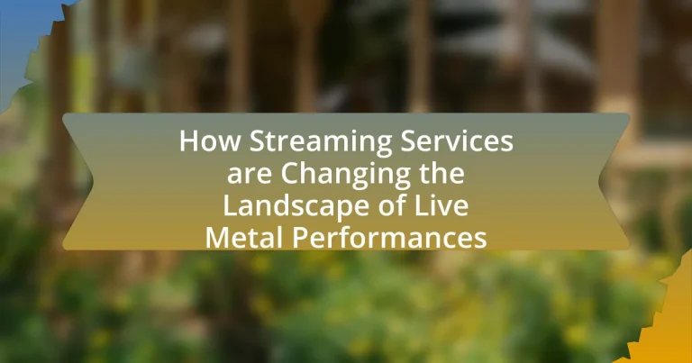 How Streaming Services are Changing the Landscape of Live Metal Performances