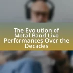 The Evolution of Metal Band Live Performances Over the Decades
