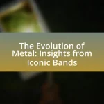 The Evolution of Metal: Insights from Iconic Bands