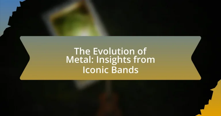 The Evolution of Metal: Insights from Iconic Bands