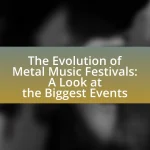 The Evolution of Metal Music Festivals: A Look at the Biggest Events
