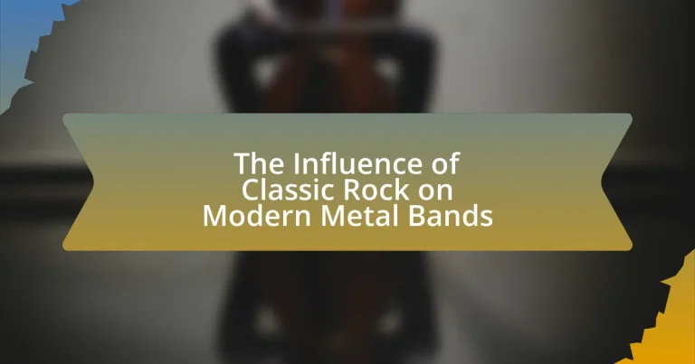 The Influence of Classic Rock on Modern Metal Bands