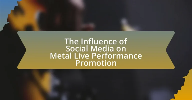 The Influence of Social Media on Metal Live Performance Promotion