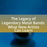 The Legacy of Legendary Metal Bands: What New Artists Can Learn