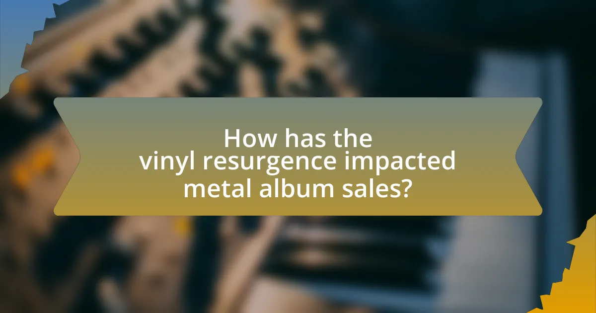 How has the vinyl resurgence impacted metal album sales?
