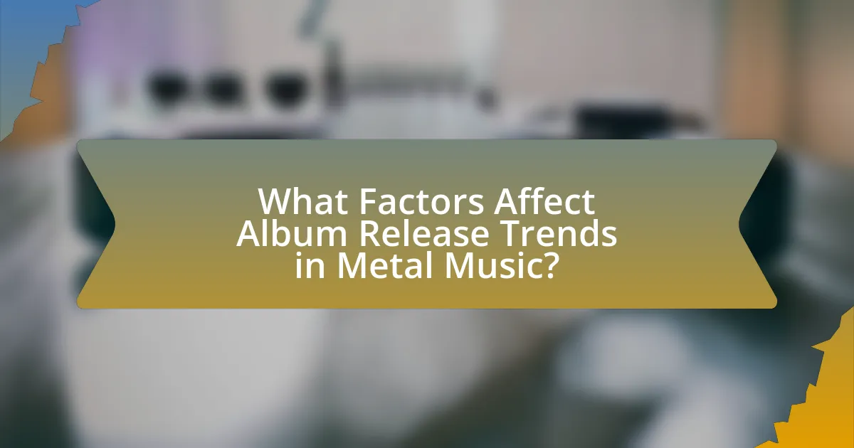 What Factors Affect Album Release Trends in Metal Music?