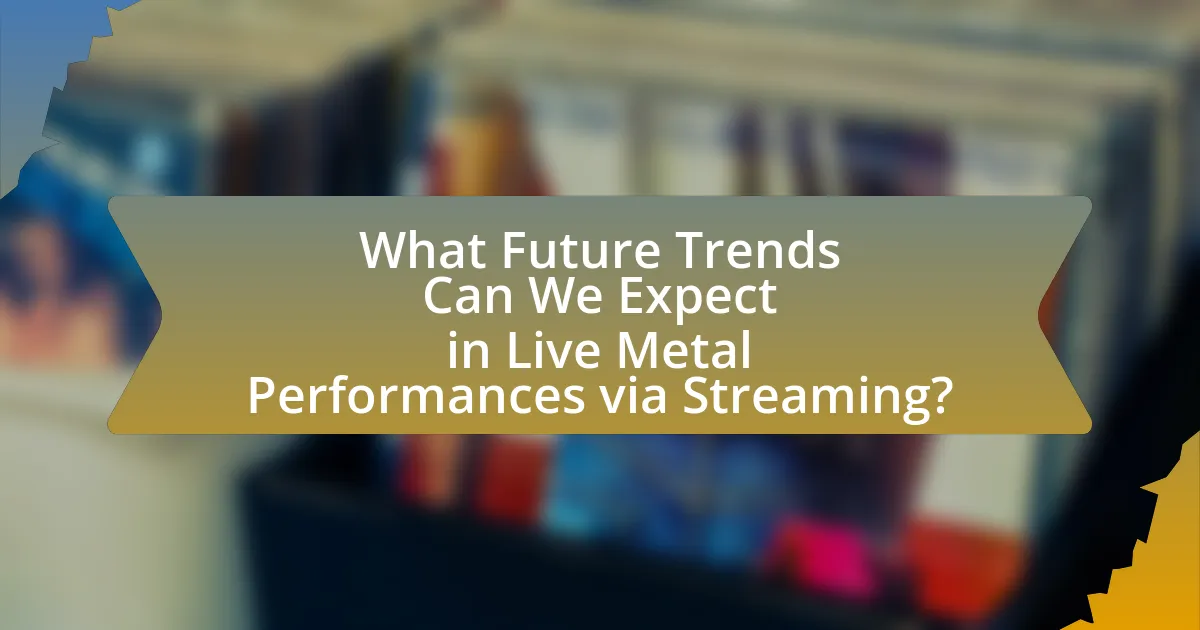 What Future Trends Can We Expect in Live Metal Performances via Streaming?