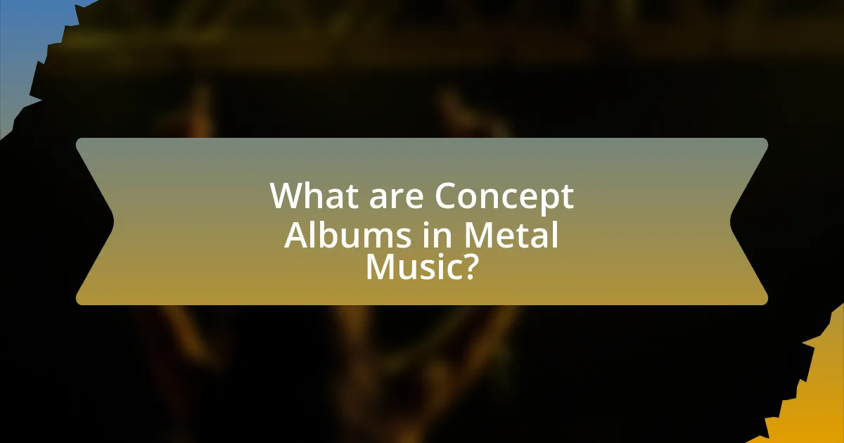 What are Concept Albums in Metal Music?