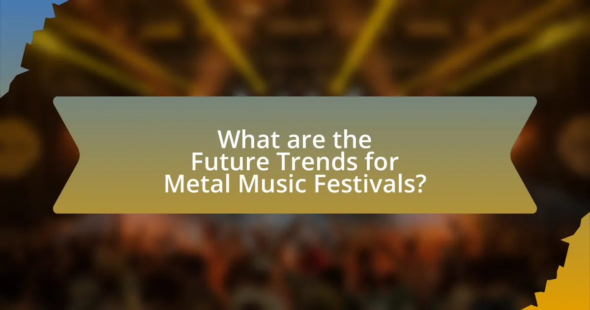 What are the Future Trends for Metal Music Festivals?