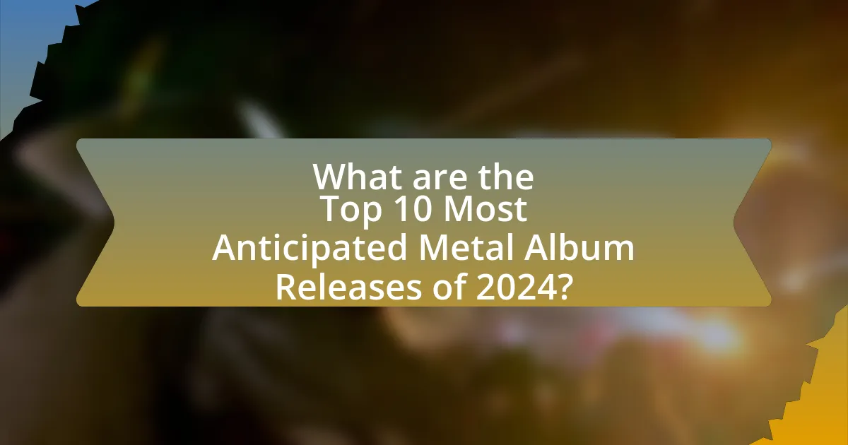 What are the Top 10 Most Anticipated Metal Album Releases of 2024?