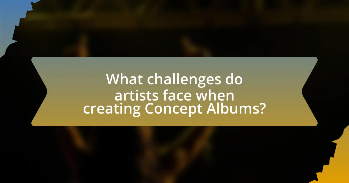 What challenges do artists face when creating Concept Albums?