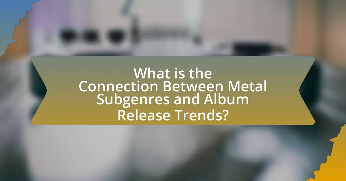 What is the Connection Between Metal Subgenres and Album Release Trends?