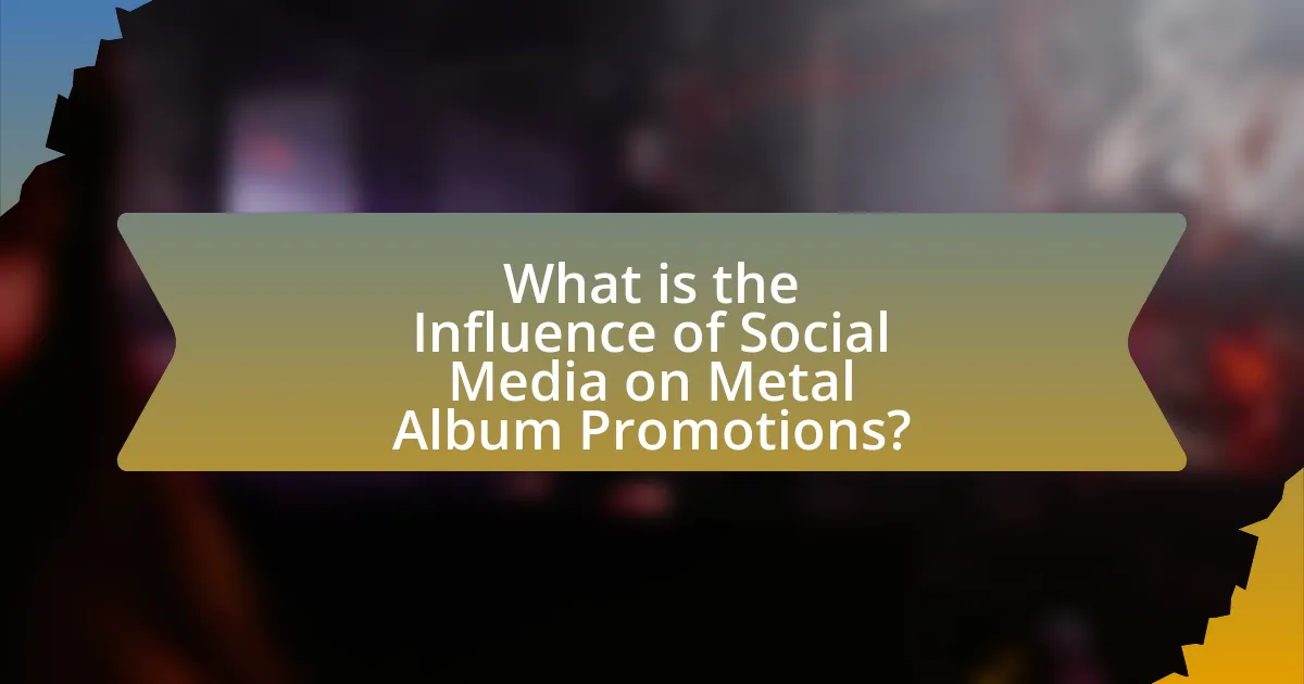 What is the Influence of Social Media on Metal Album Promotions?